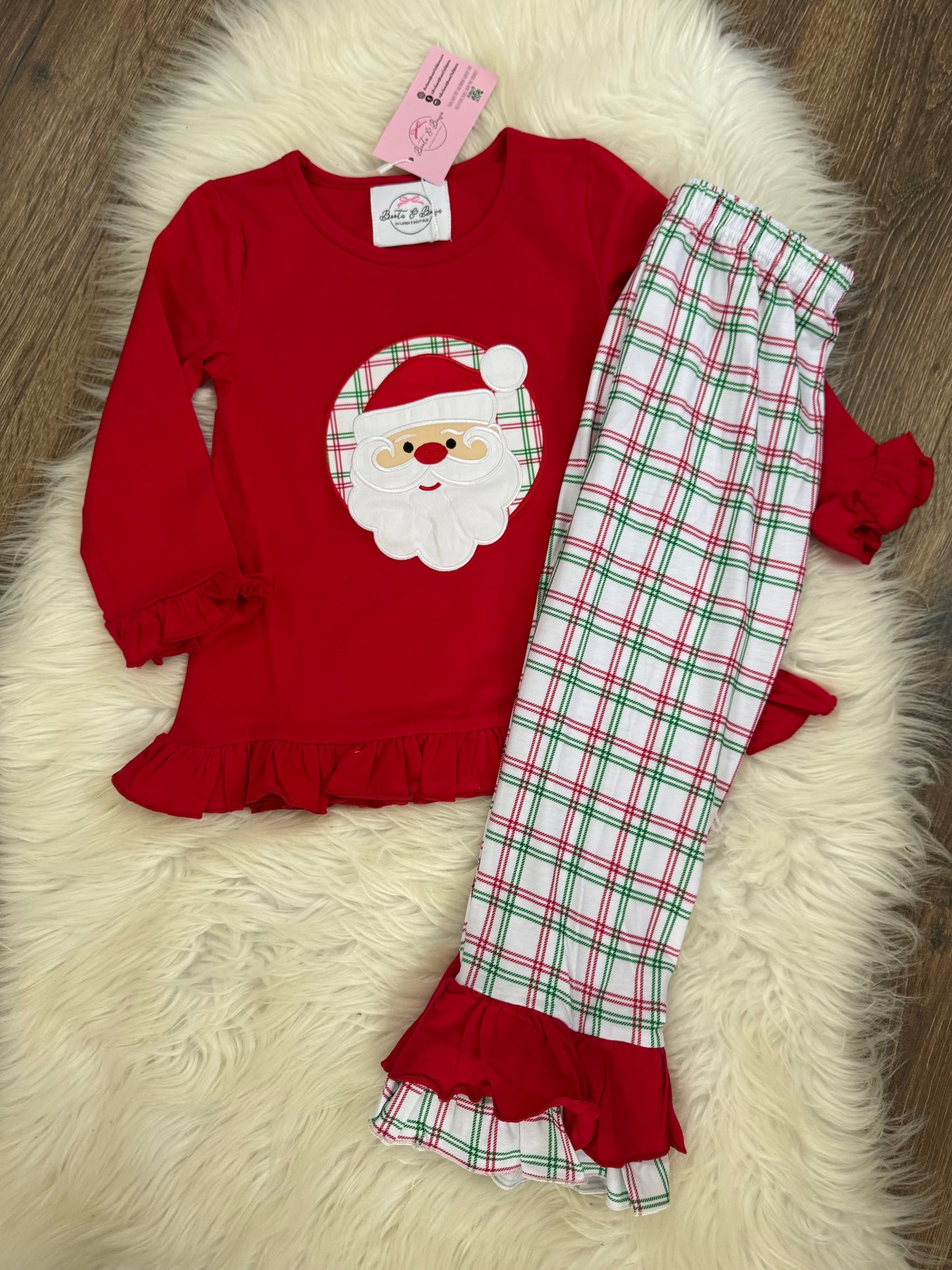 PREORDER 40 - Holly Jolly Christmas Girls Pants Set (ETA NOVEMBER)