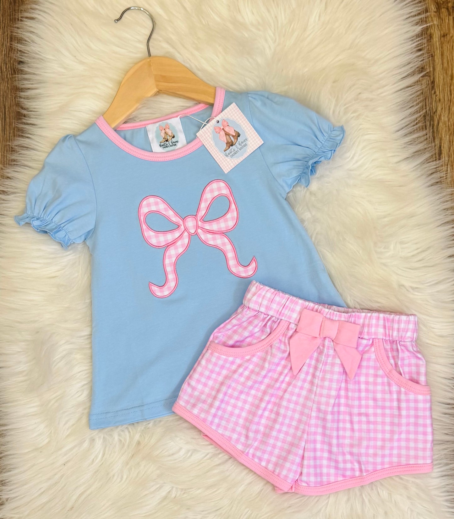 Briley’s Bow Shorts Set