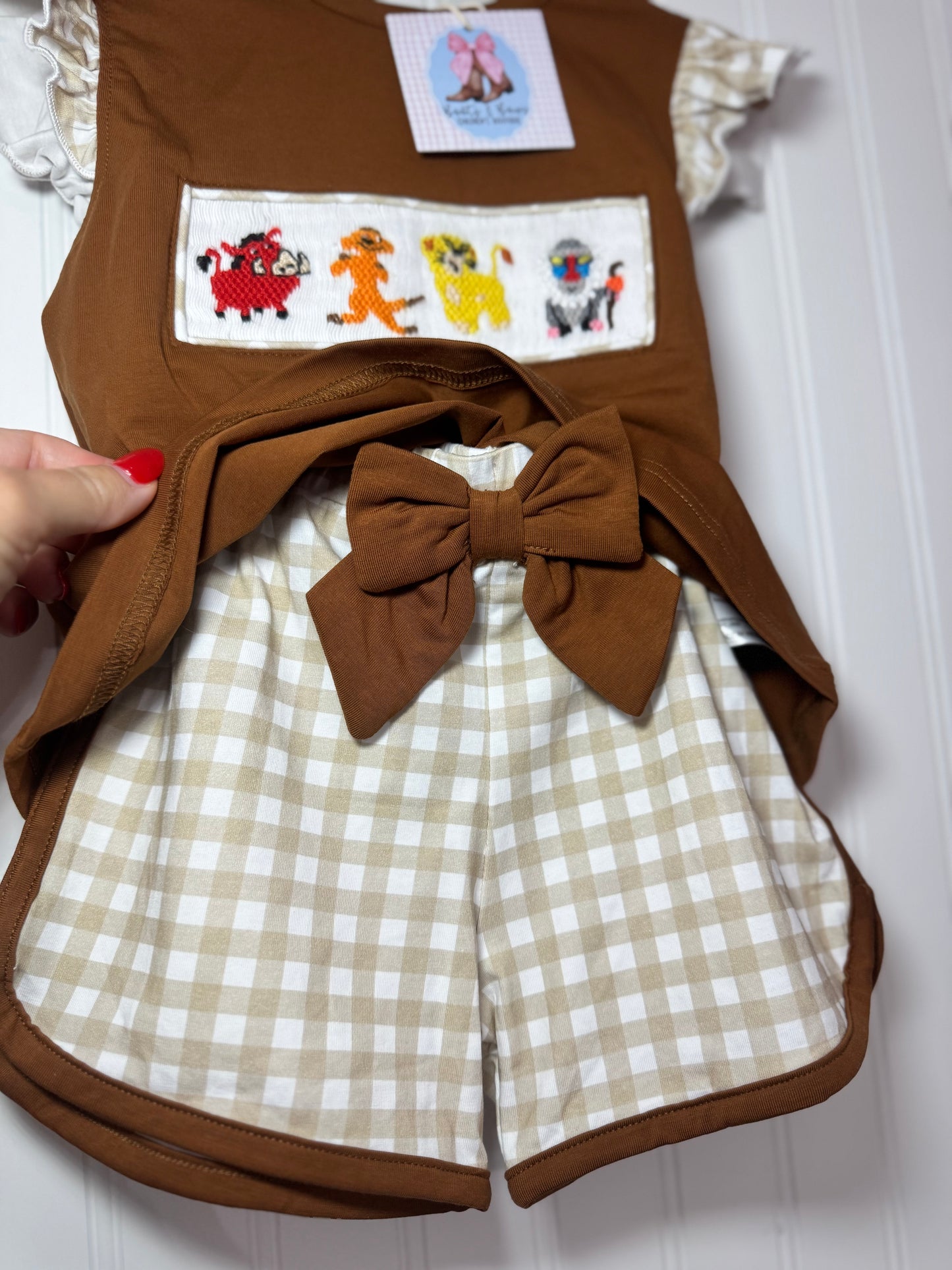 It Means No Worries Girls Shorts Set