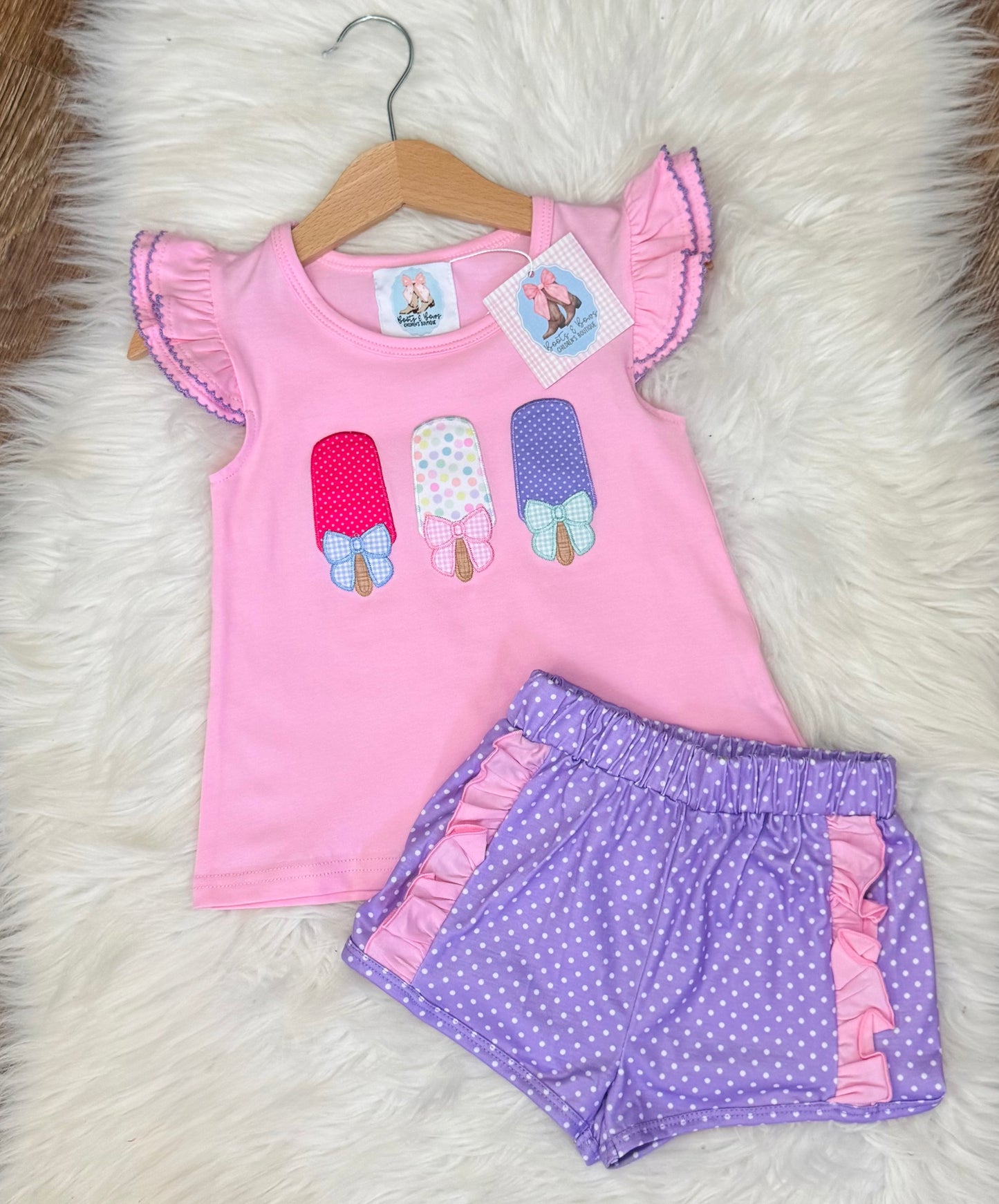 Poppy's Popsicles Shorts Set