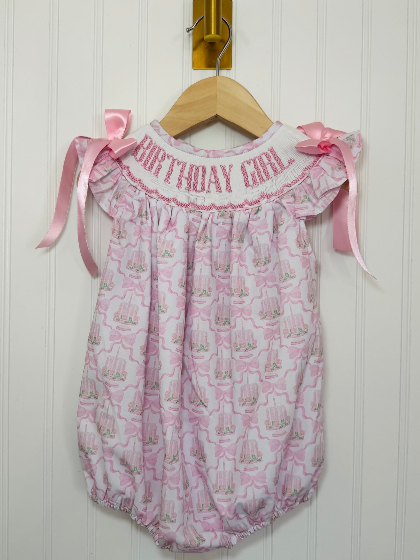Birthday Girl Smocked Bubble