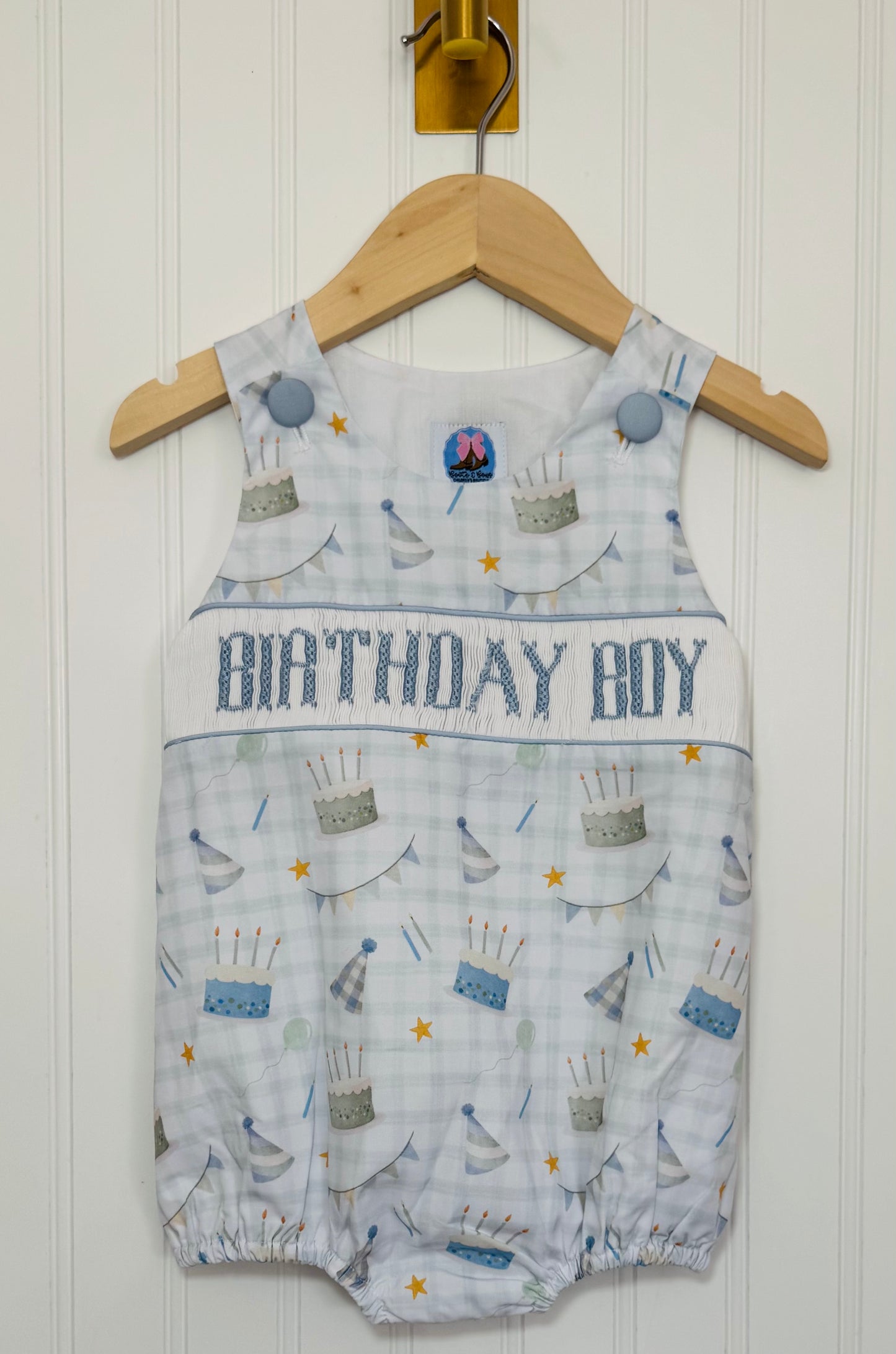 Birthday Boy Smocked Bubble