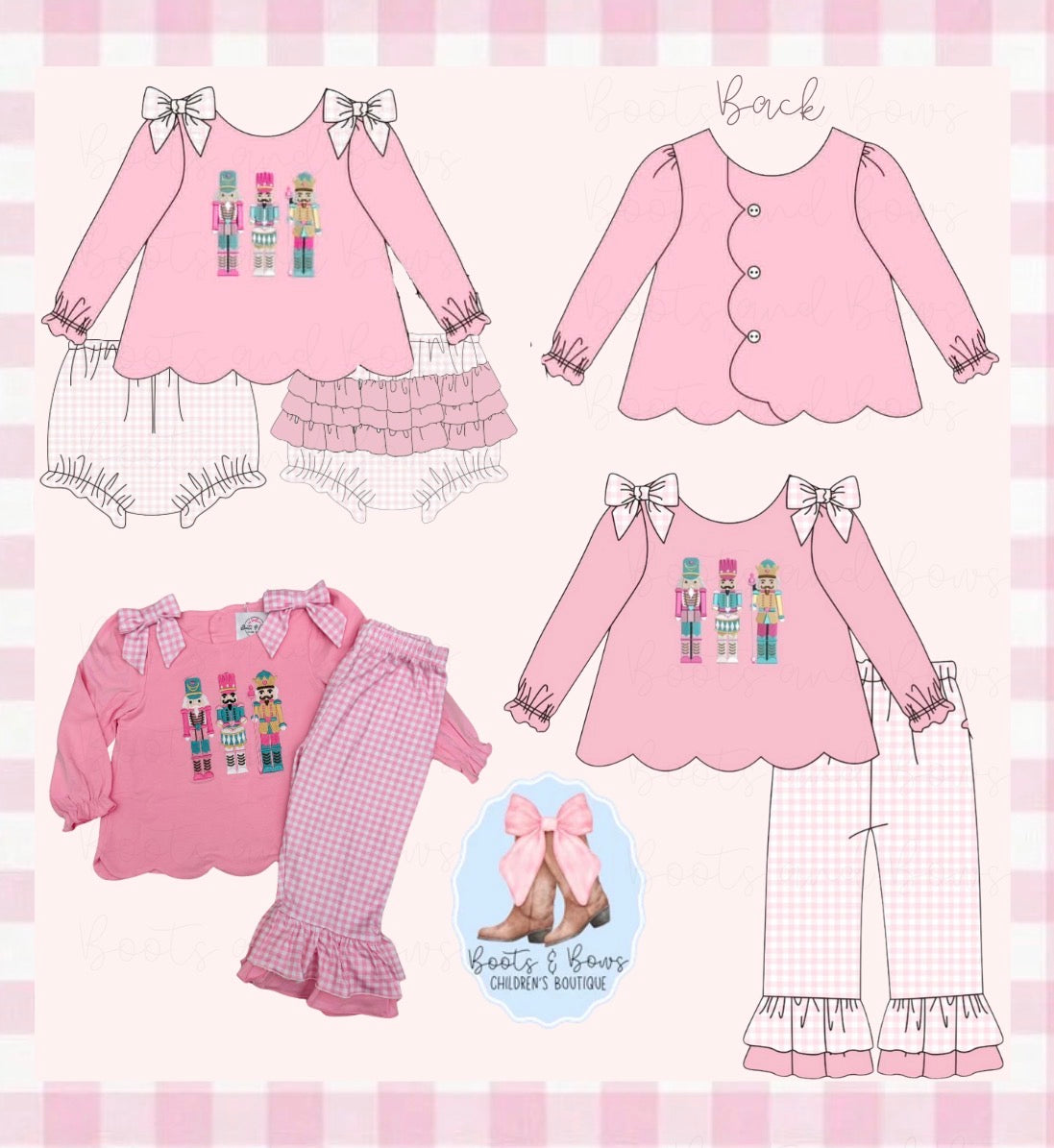 PREORDER 40 - Girls Embroidered Nutcracker Collection (ETA NOVEMBER) *CHRISTMAS DEAL OF THE DAY*