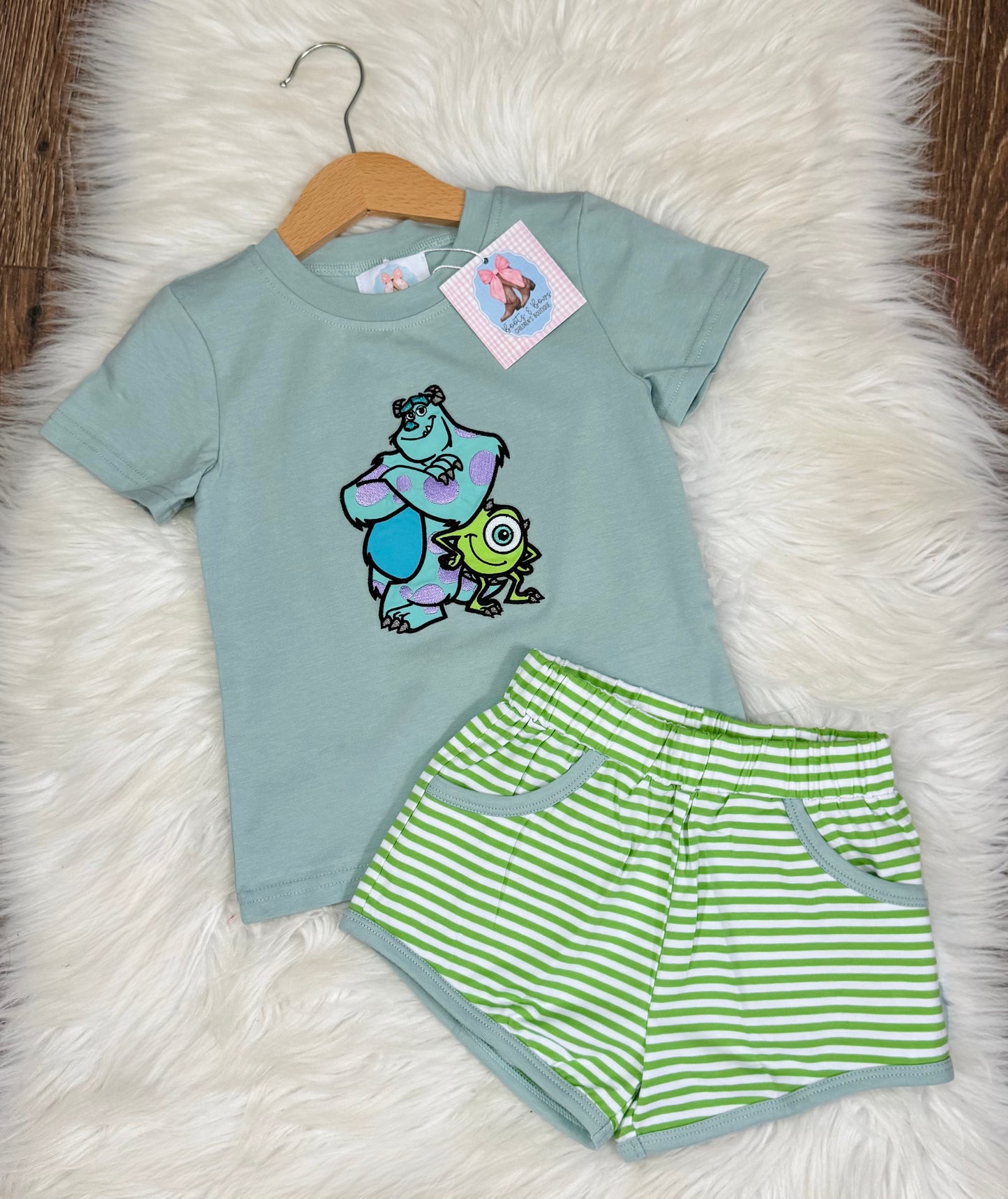 Monster Friends Boys Shorts Set