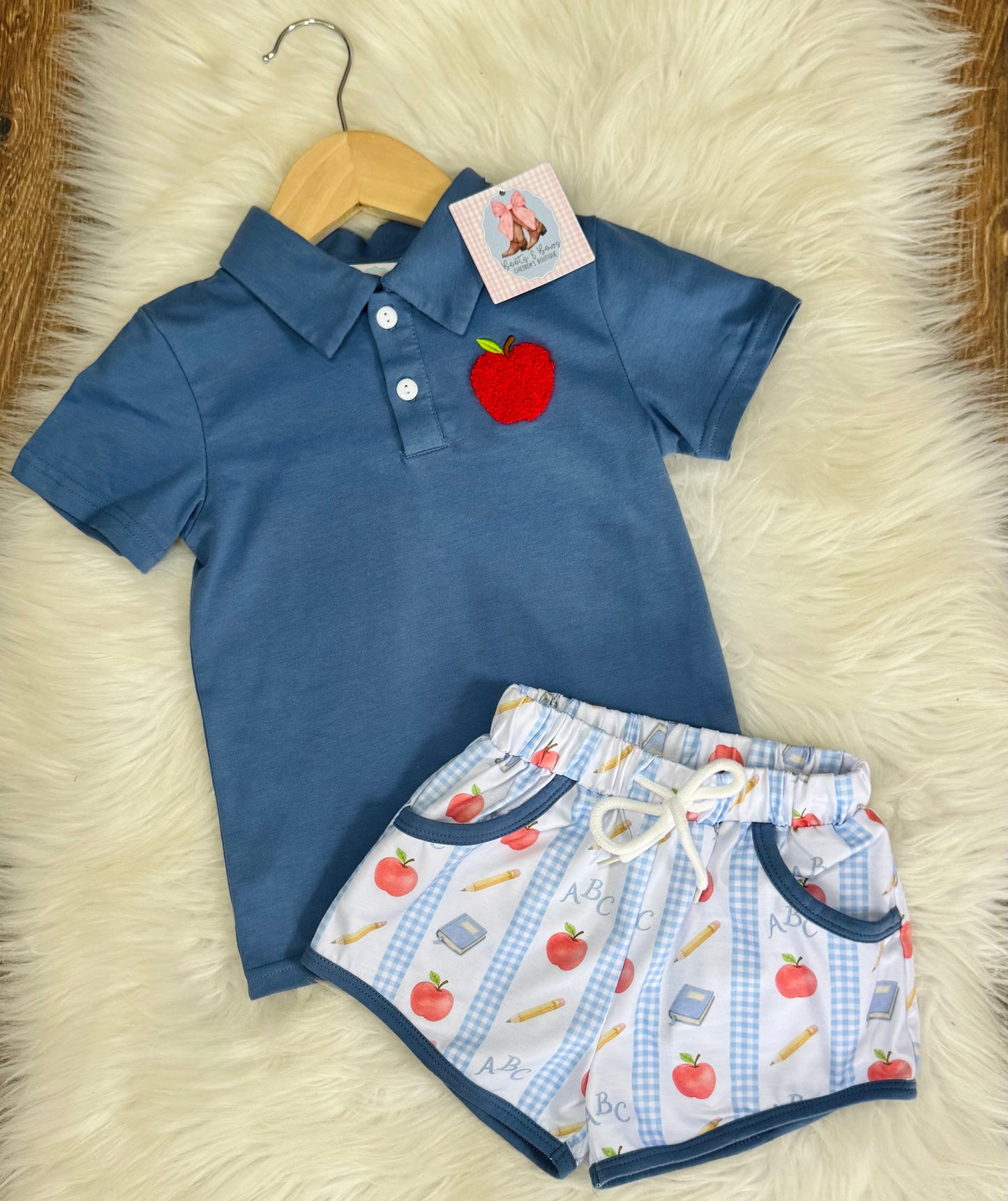 An Apple A Day Boys Polo Set