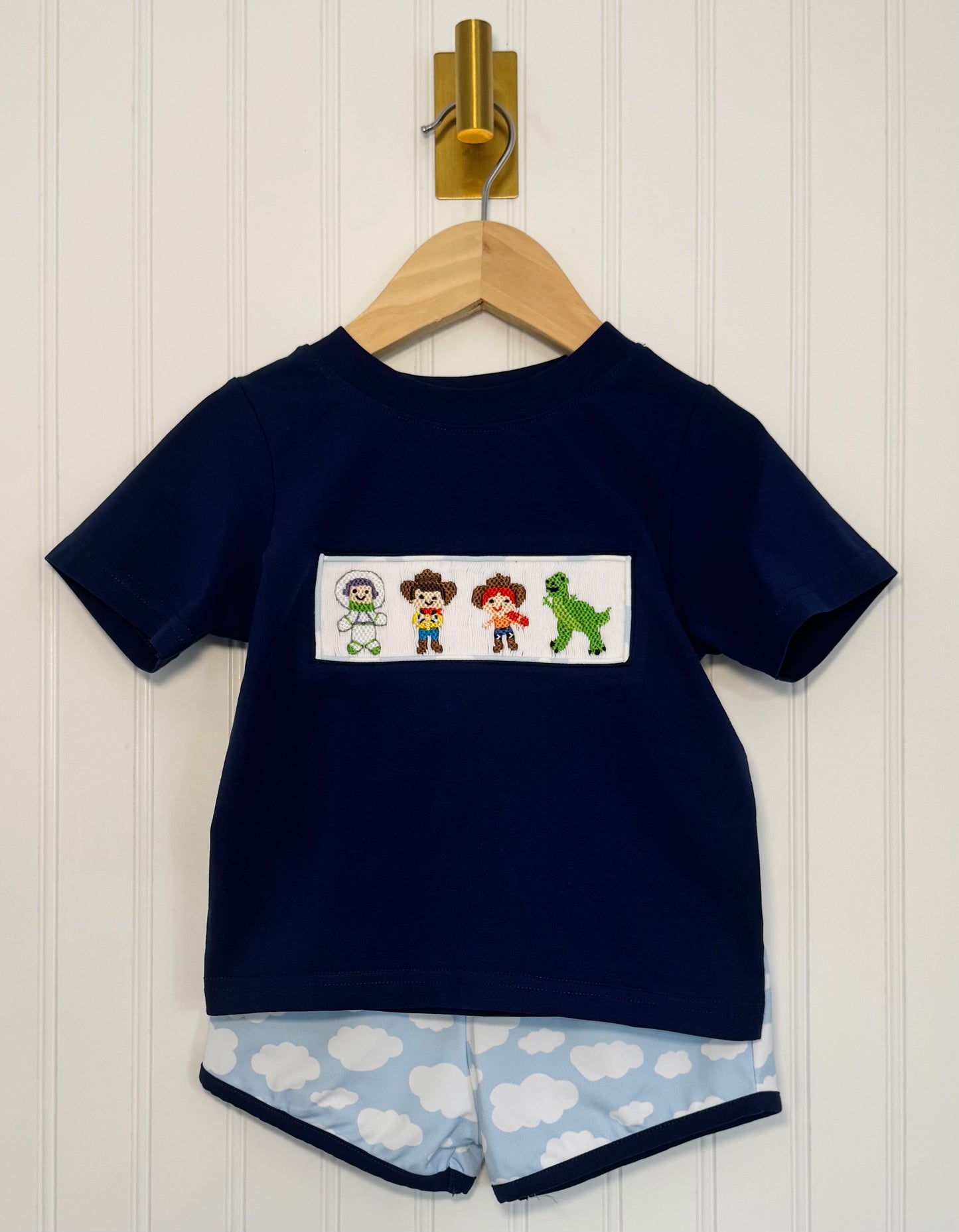 Toy Friends Smocked Boys Shorts Set