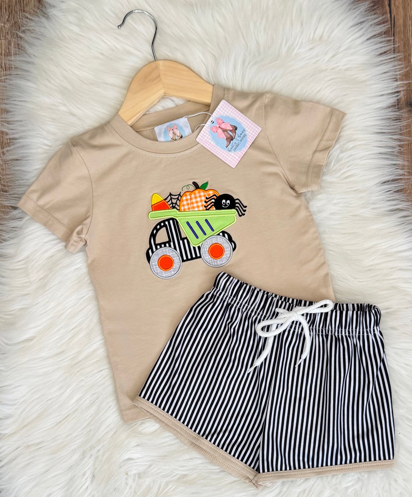 Truck-Or-Treat Boys Shorts Set