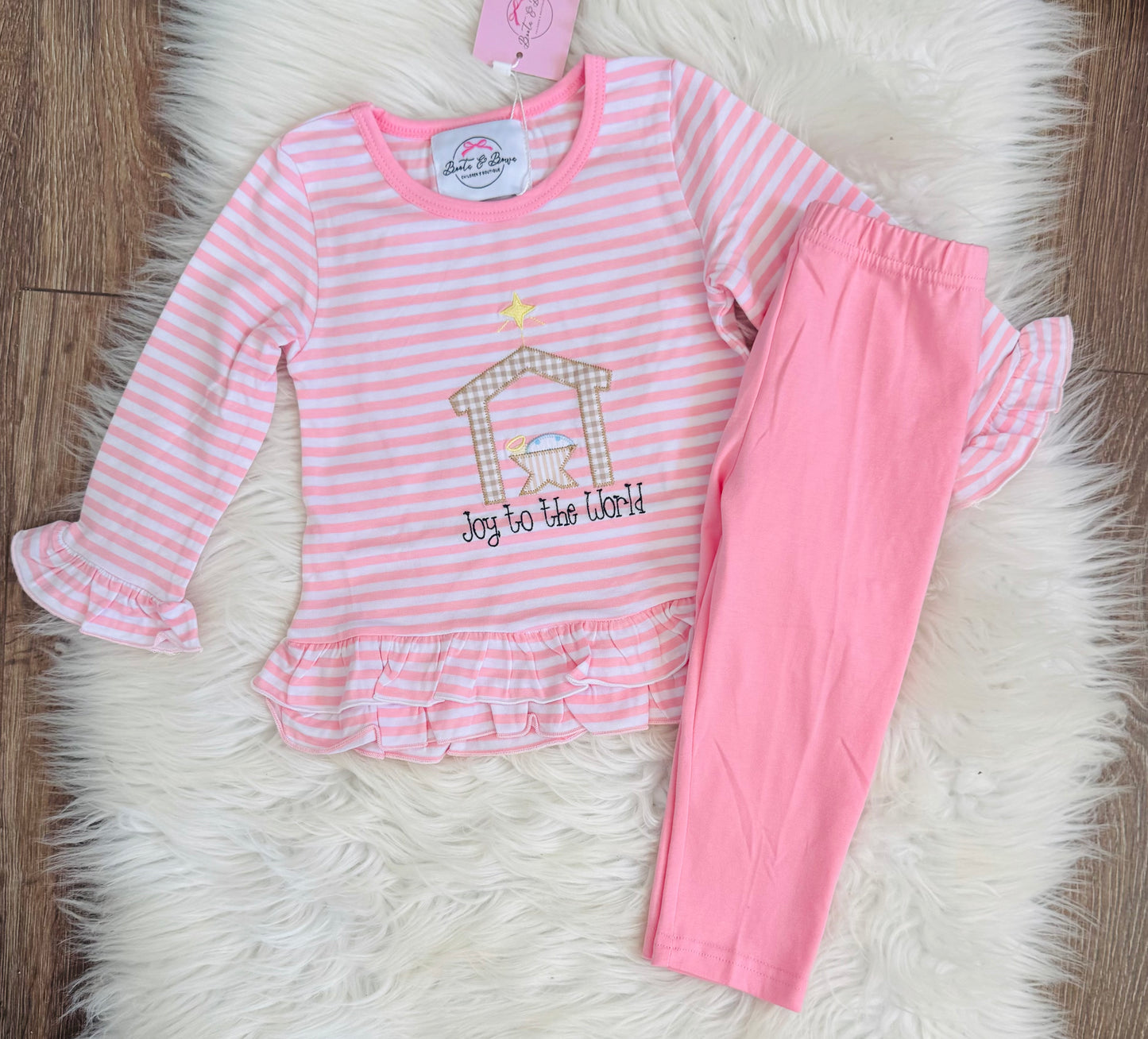 Joy To The World Girls Pants Set