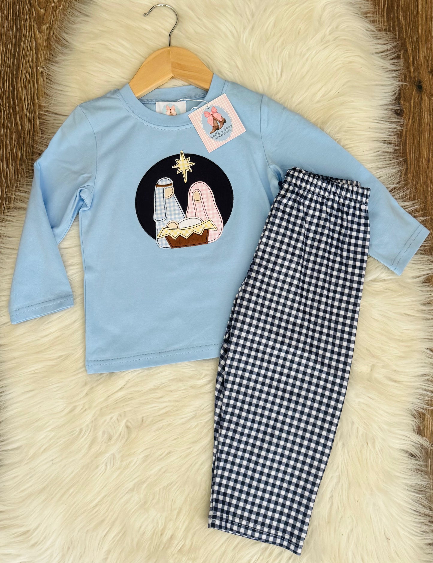 Joy To The World Boys Pants Set