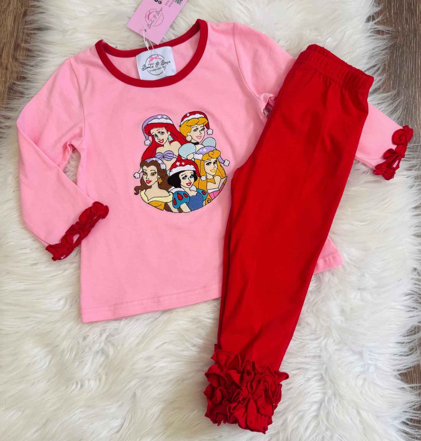 Princess Christmas Pants Set
