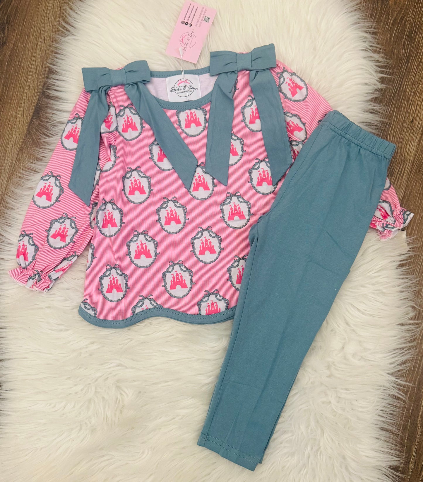 Take Me To The Castle Girls Pants Set