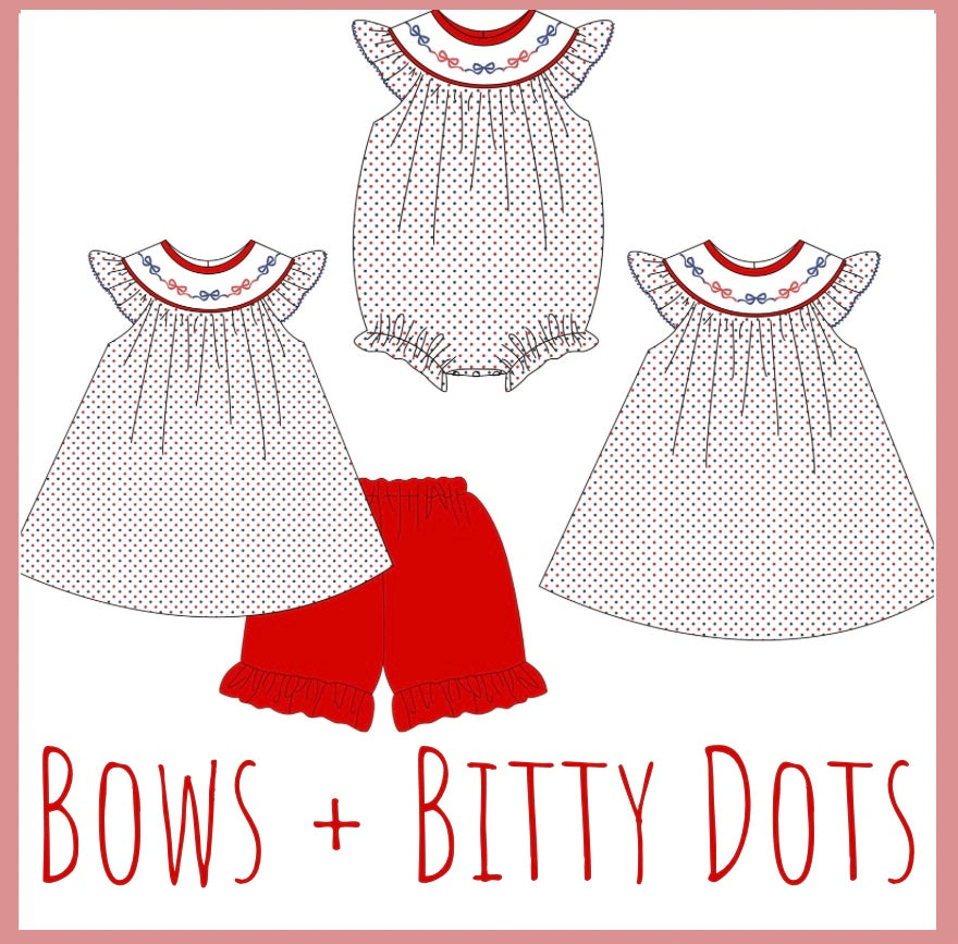 PREORDER 91 - Bows + Bitty Dots