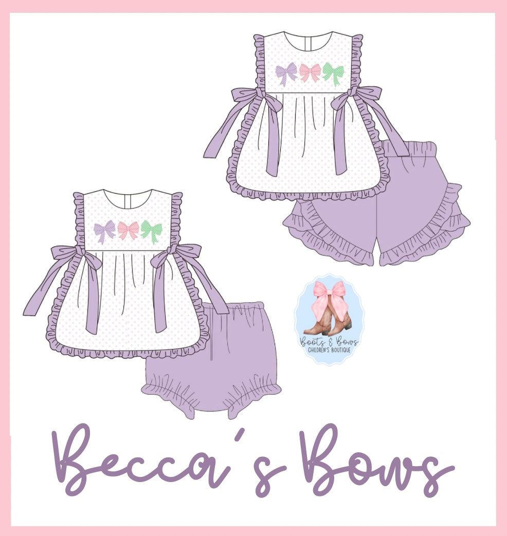 PREORDER 26 - Becca's Bows