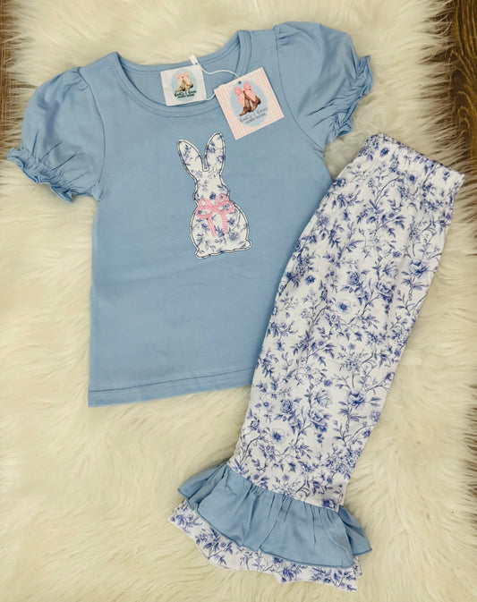 Chino Bunny Ruffle Pants Set