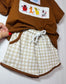It Means No Worries Smocked Boys Shorts Set