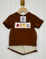 It Means No Worries Smocked Boys Shorts Set