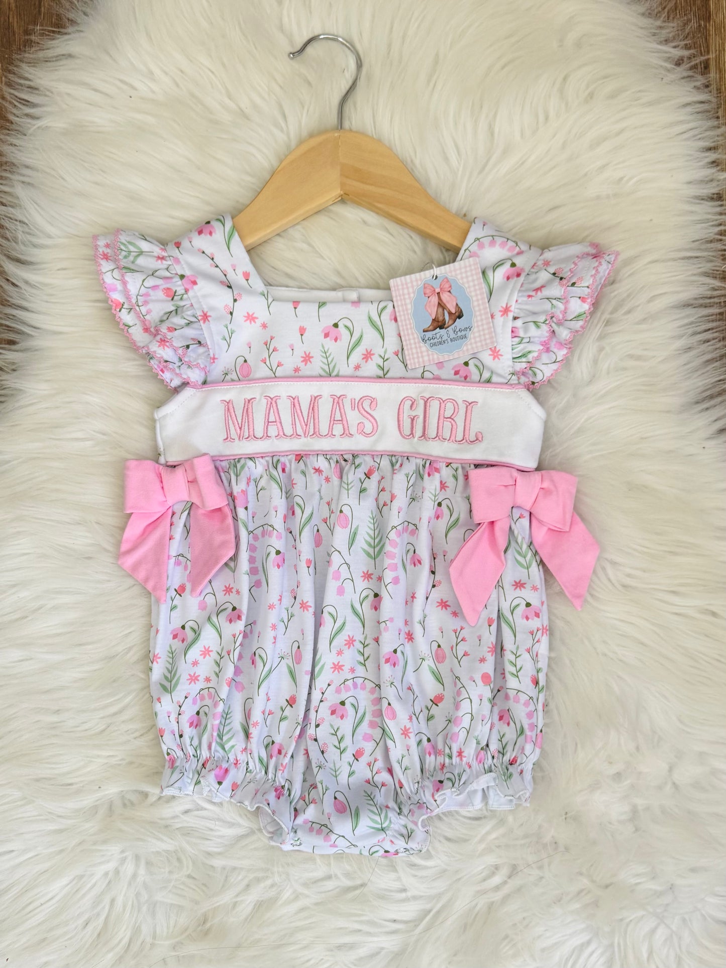 Embroidered Mama's Girl Bubble