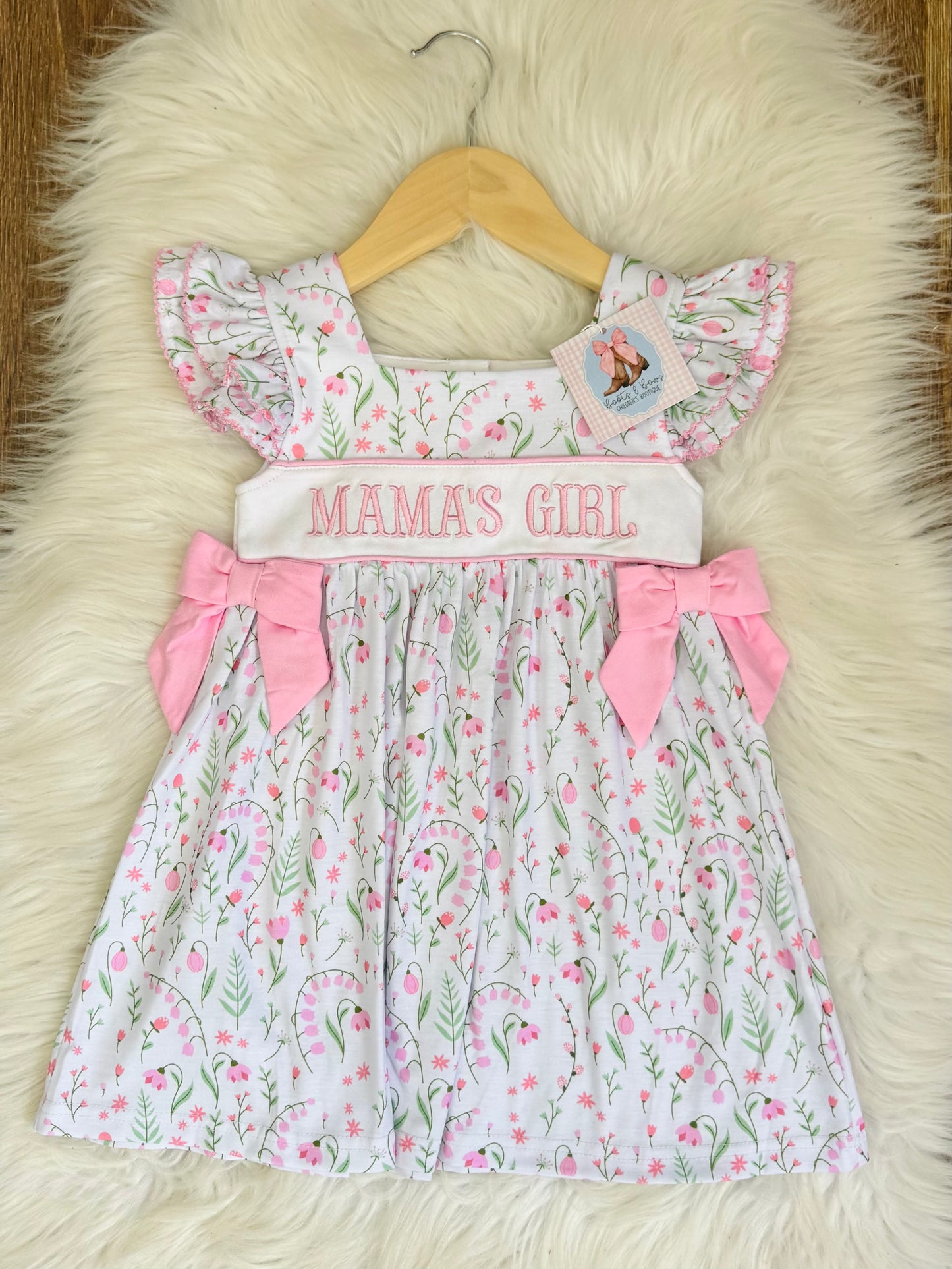 Embroidered Mama's Girl Dress