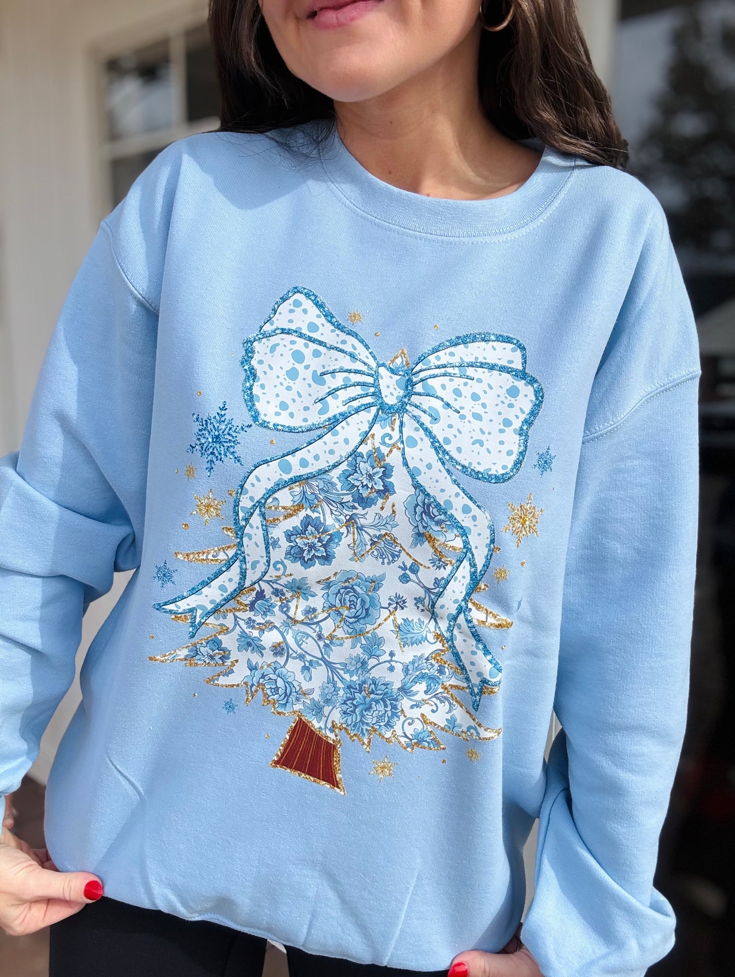 Chino Glitter Tree Sweatshirt