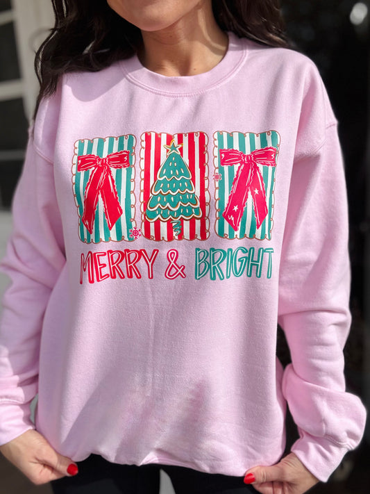 Merry & Bright Trio Sweatshirt