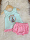 Take Me To The Castle Bow-Back Bloomer Set