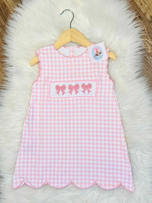 IMPERFECT Smocked Bow Trio Dress