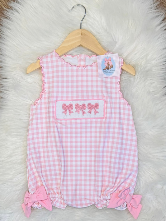IMPERFECT Smocked Bow Trio Bubble