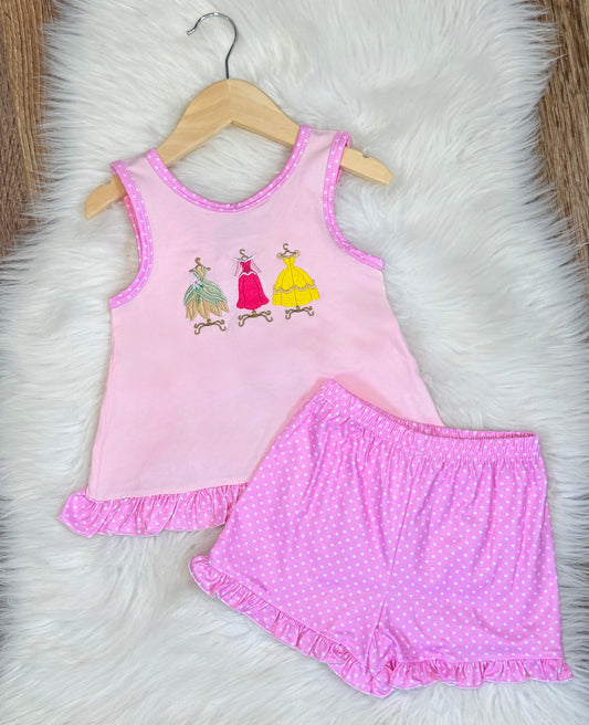 Enchanted Dresses Shorts Set