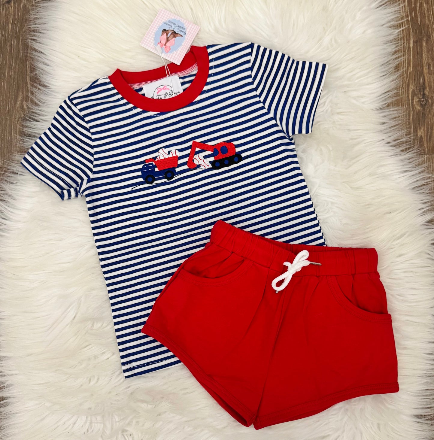 Hauling Home Runs Boys Shorts Set