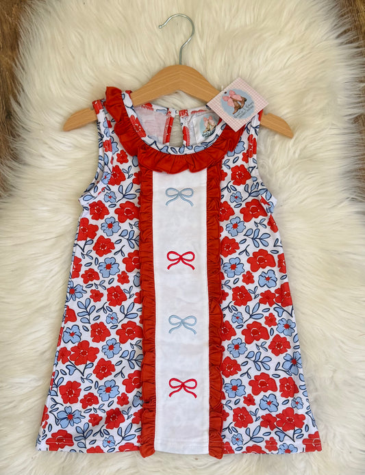 Red, White, and Bows Dress