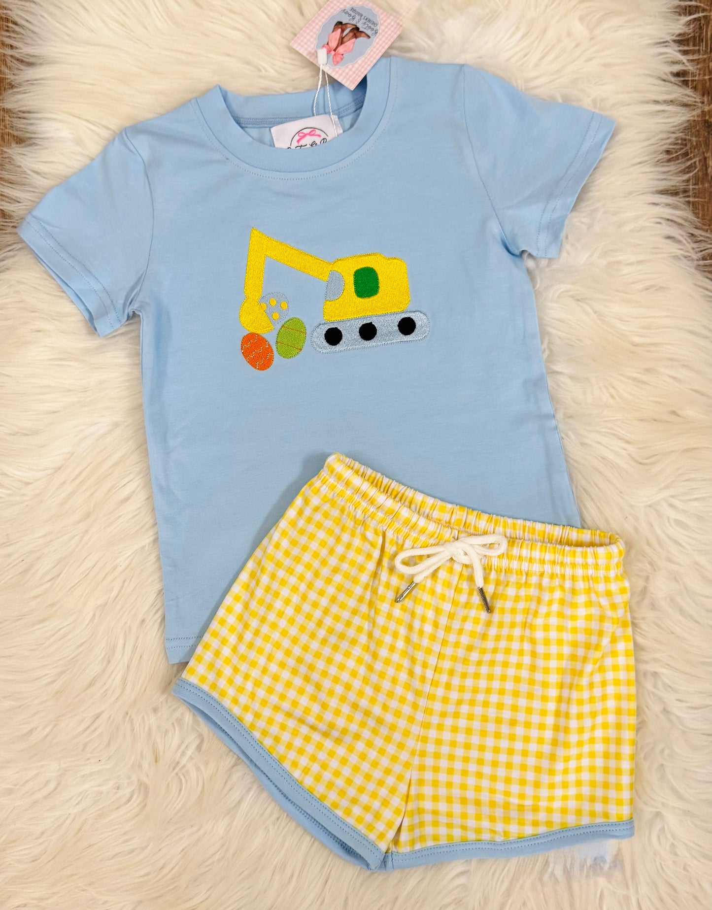 EGGS-cavator Boys Shorts Set