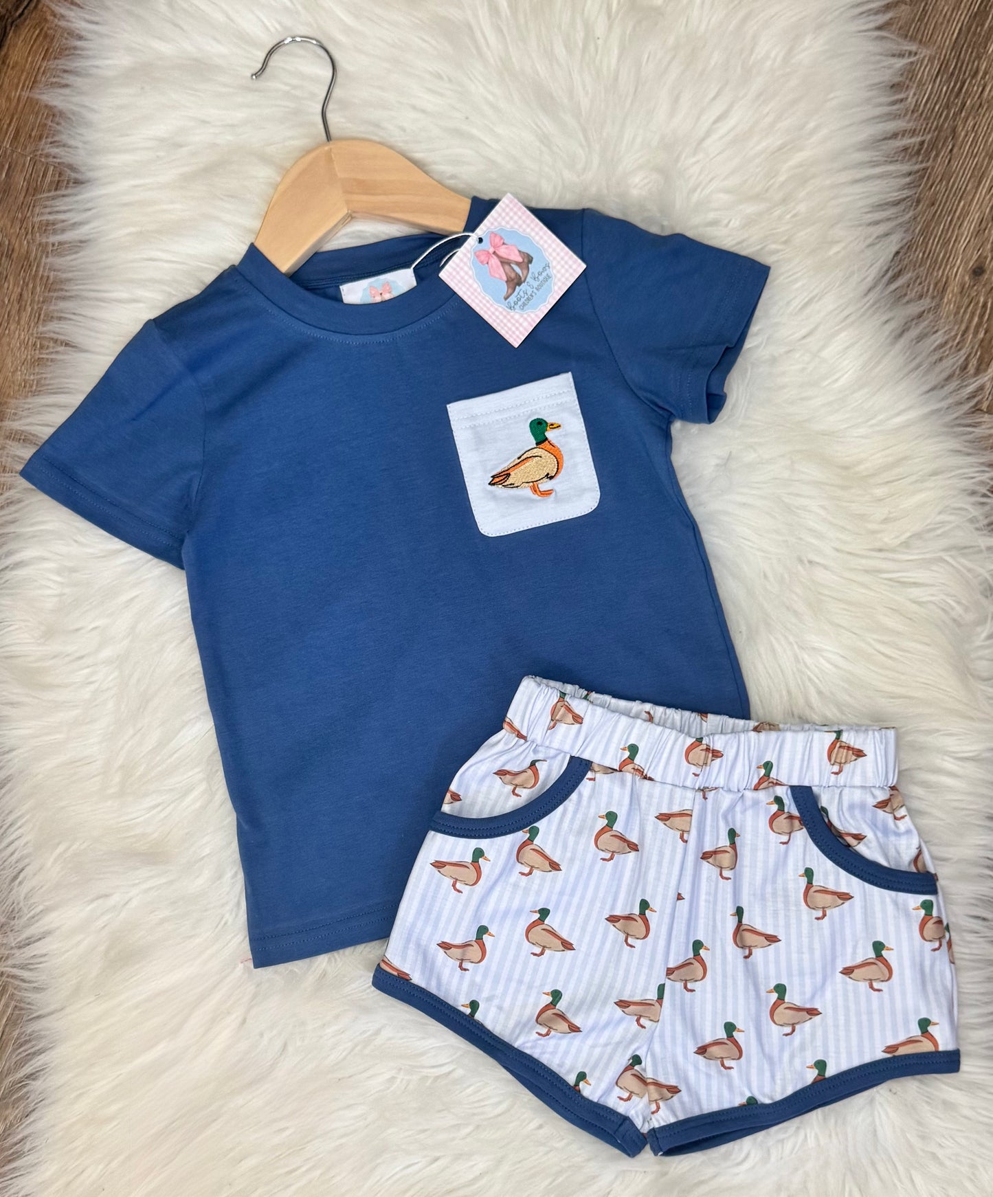 Quackin' Cutie Boys Shorts Set
