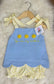 You Are My Sunshine French Knot Girls Shorts Set
