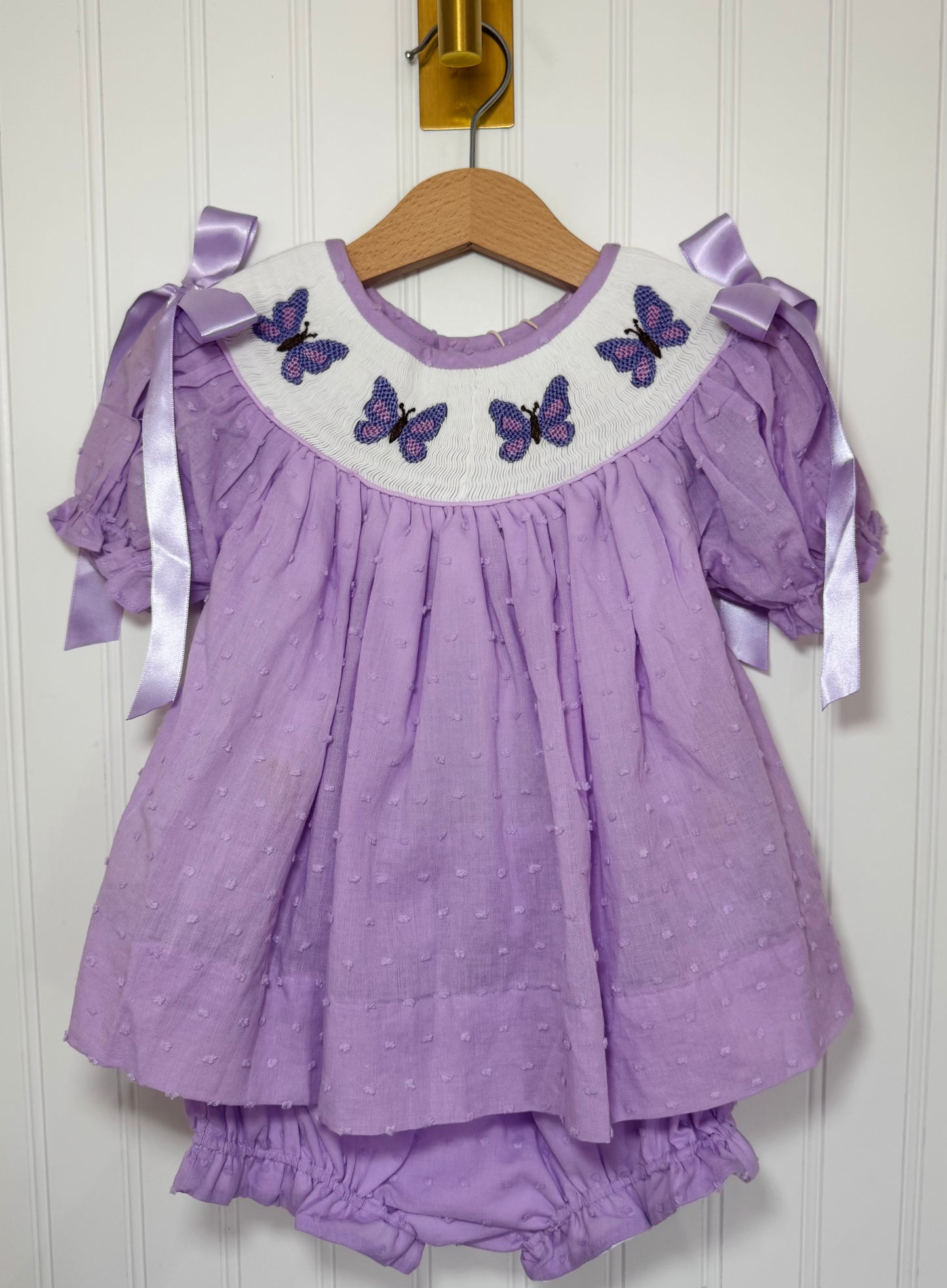 Harlow's Butterflies Smocked Bloomer Set