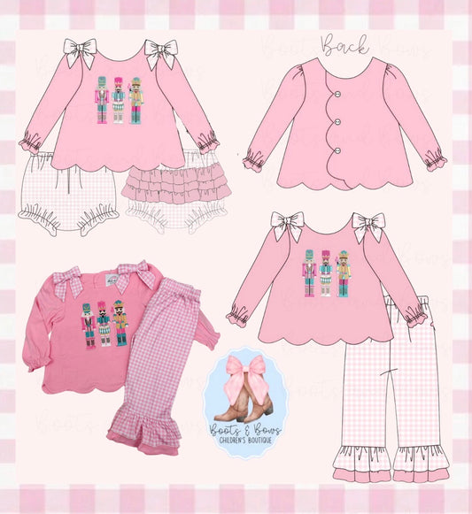 PREORDER 40 - Girls Embroidered Nutcracker Collection (ETA NOVEMBER) *CHRISTMAS DEAL OF THE DAY*