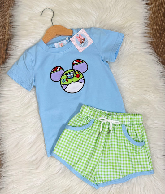 Space Friend Boys Shorts Set