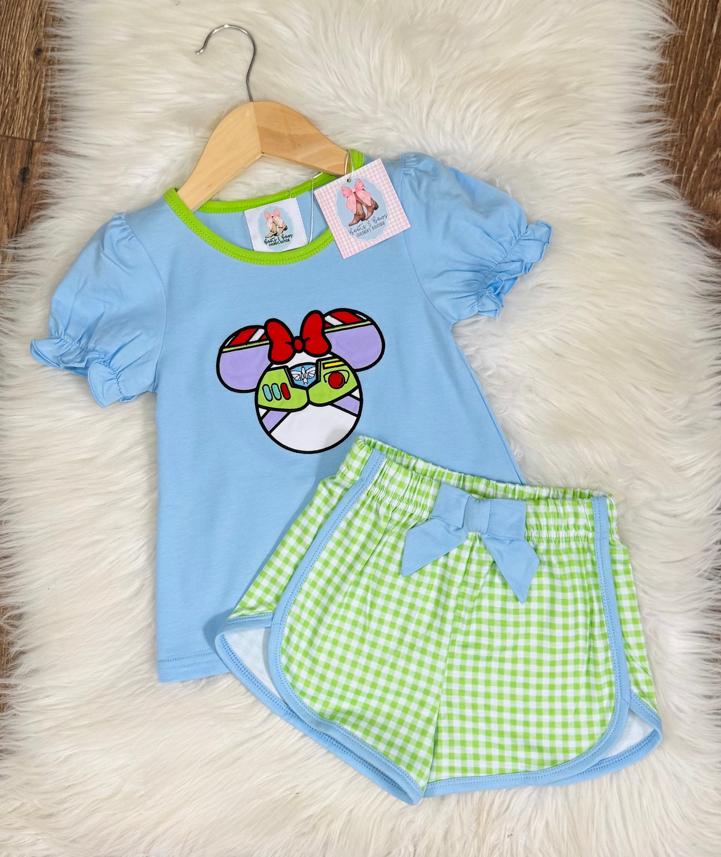 Space Friends Girls Shorts Set