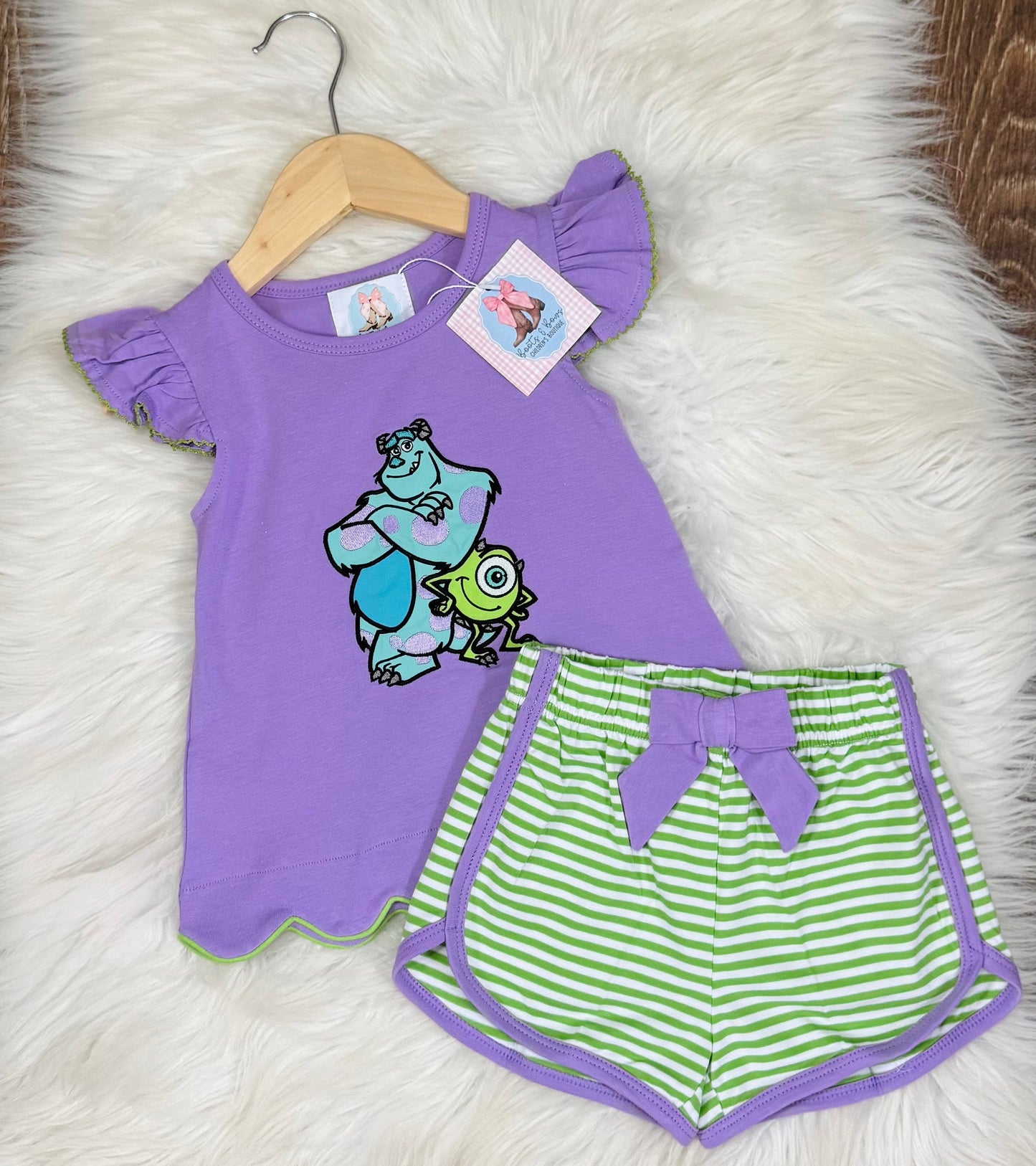 Monster Friends Girls Shorts Set