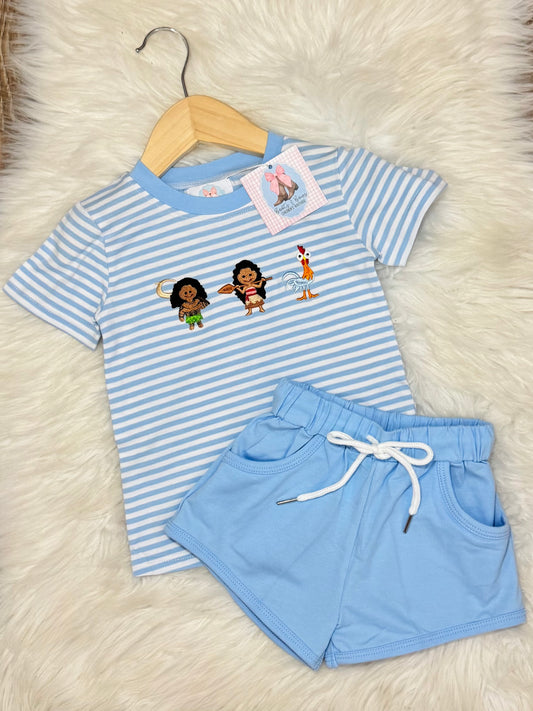Polynesian Friends Boys Shorts Set