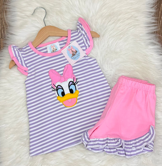 Duck Duo Girls Shorts Set