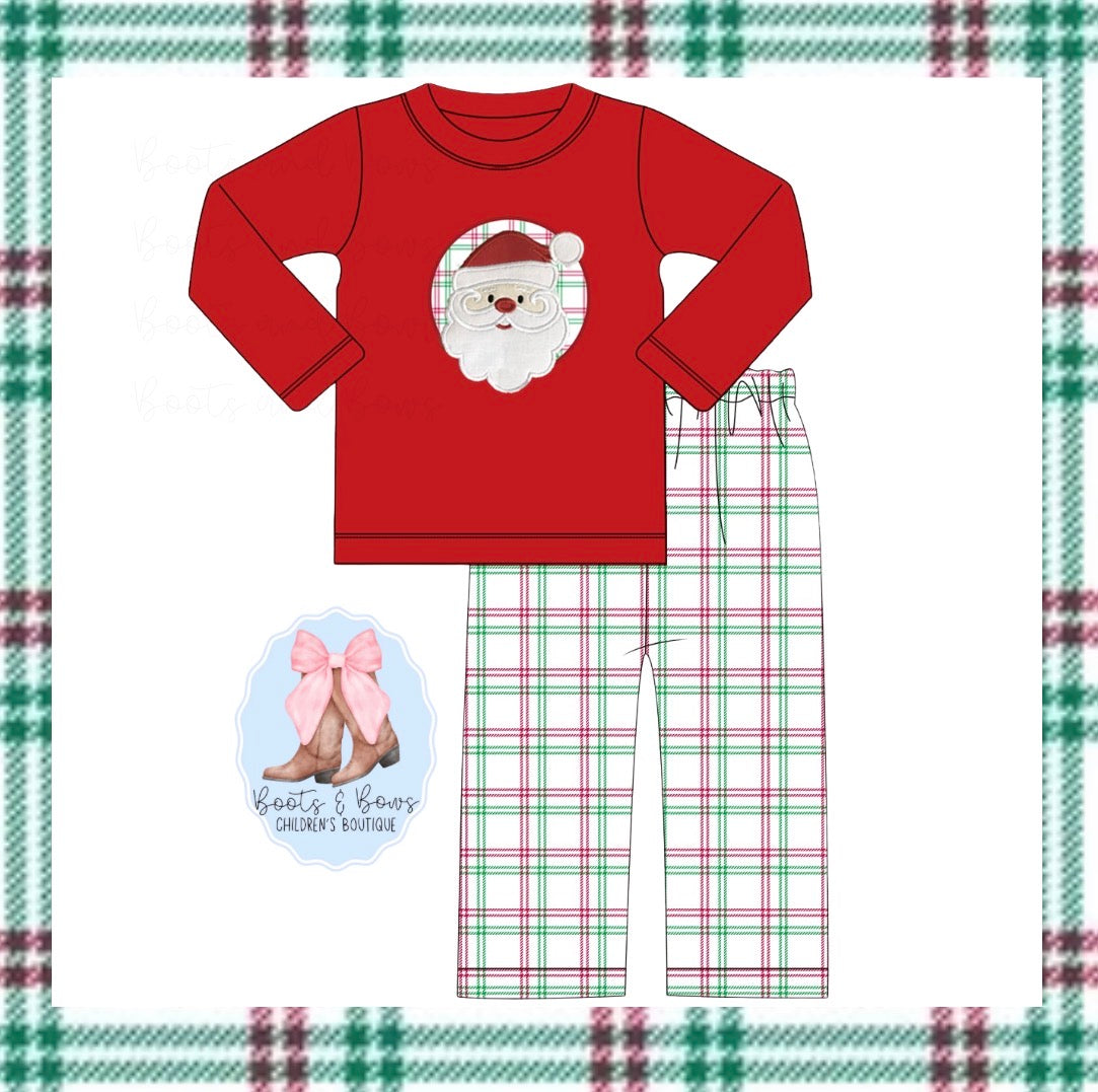 PREORDER 40 - Holly Jolly Christmas Boys Pants Set (ETA NOVEMBER)