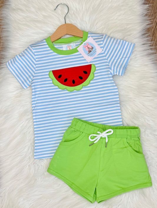Willa's Watermelon Boys Shorts Set