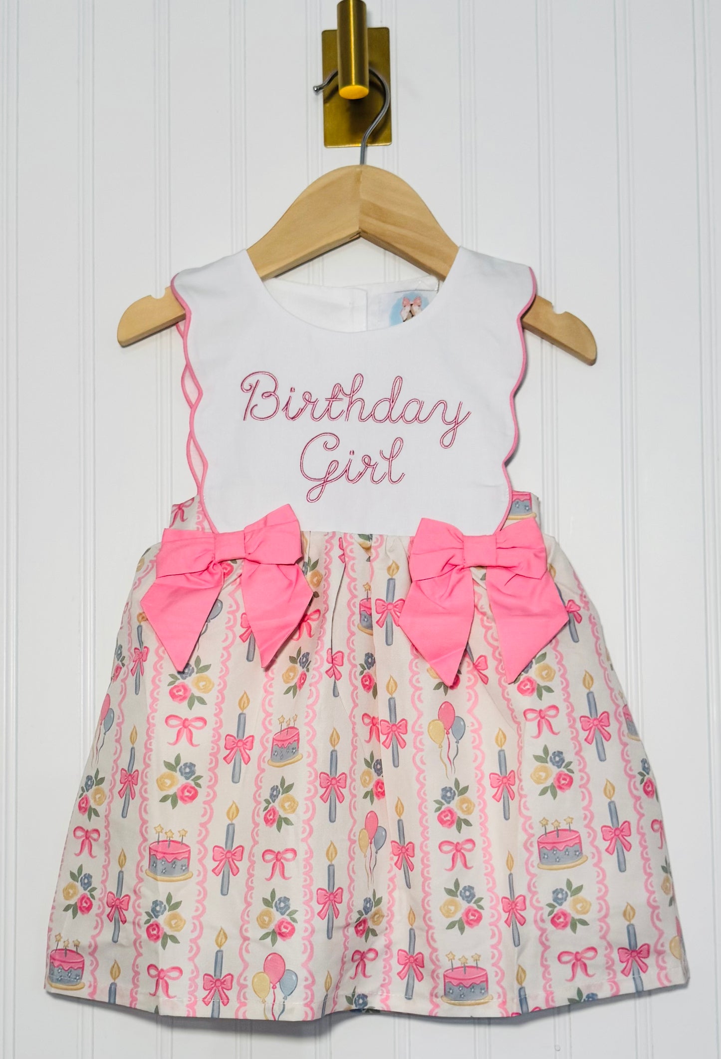 Embroidered Birthday Girl Dress