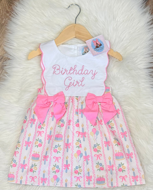 Embroidered Birthday Girl Dress