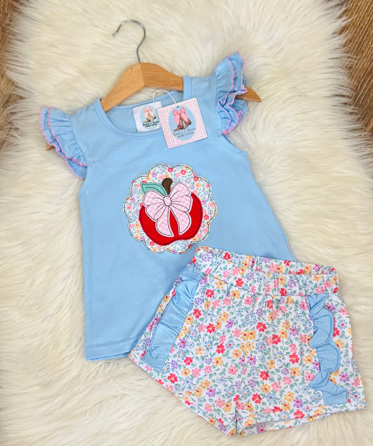 Apple Of My Eye Girls Shorts Set