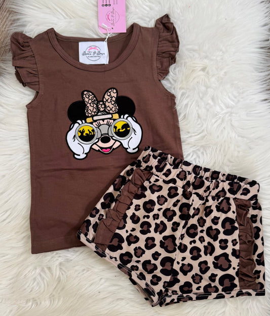 Safari Friends Girls Shorts Set