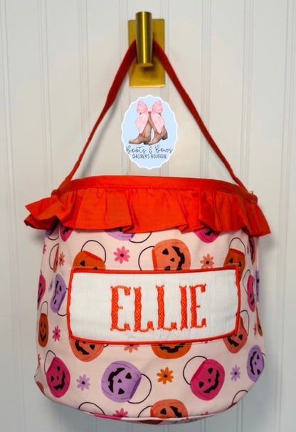 PREORDER 43 - Smocked Halloween Treat Baskets (ETA OCTOBER)