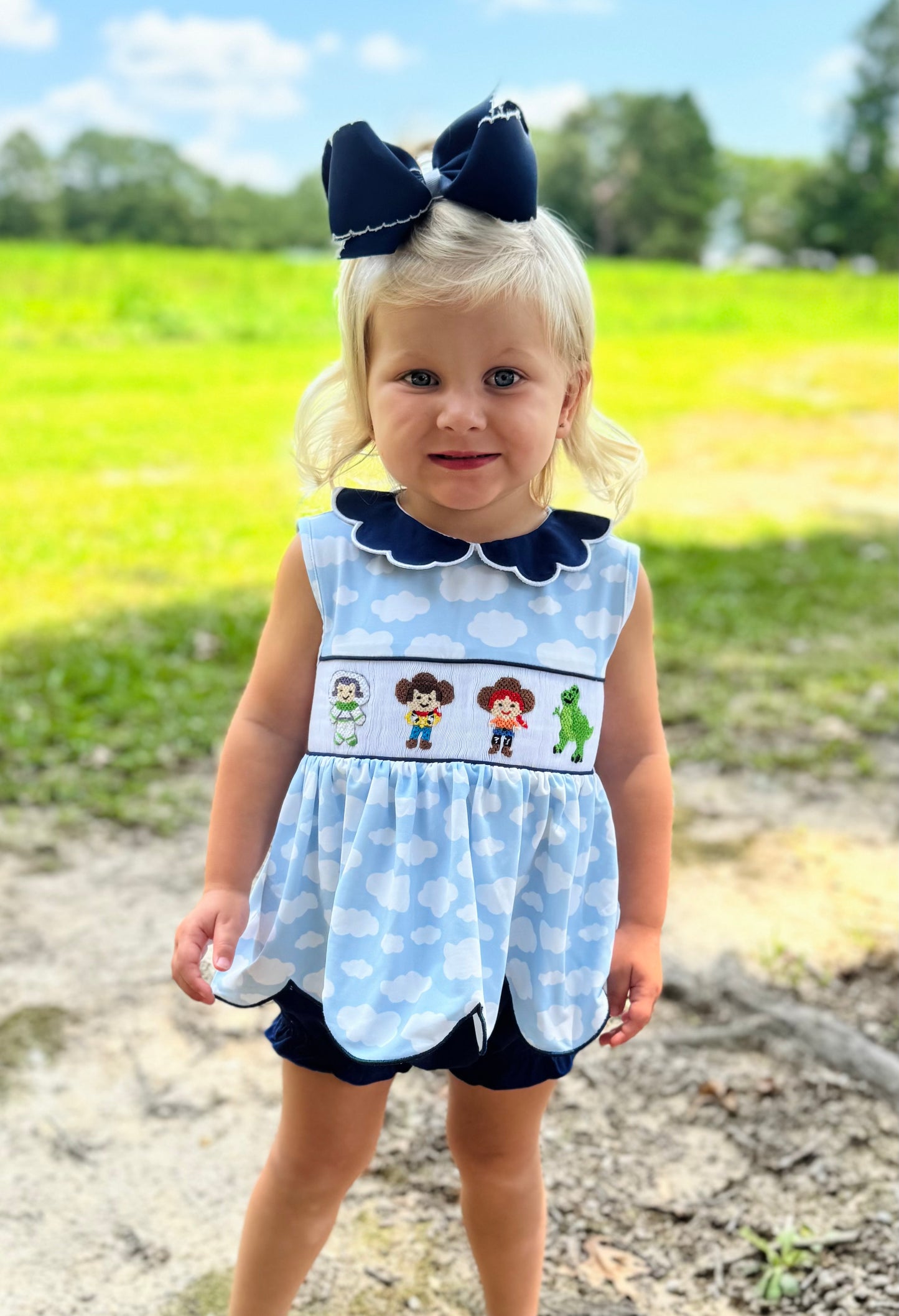 Toy Friends Girls Smocked Bloomer Set