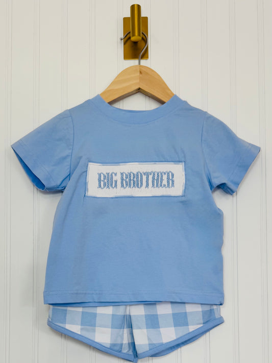 Smocked Big Brother Shorts Set