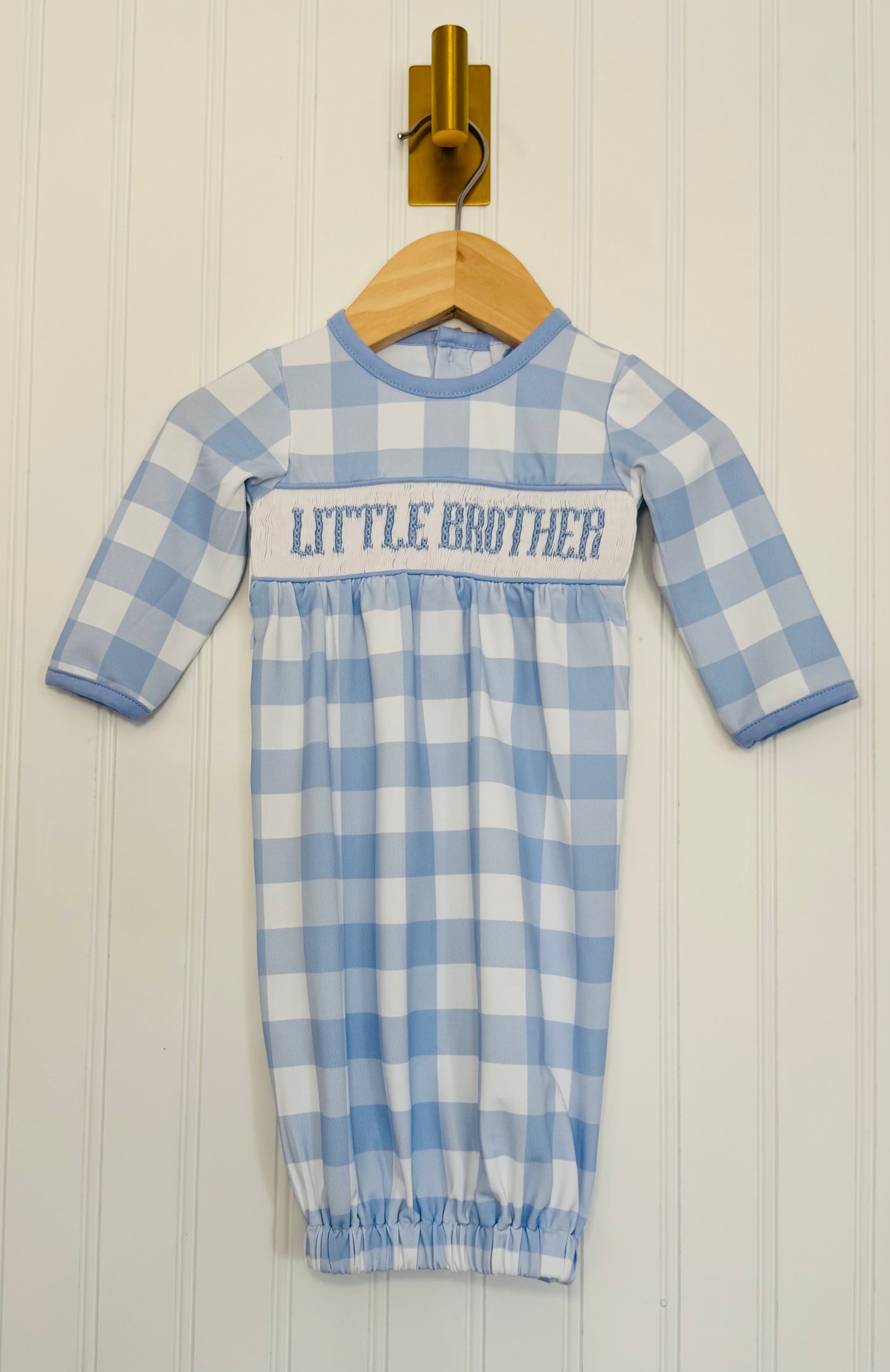 Smocked Little Brother Gown